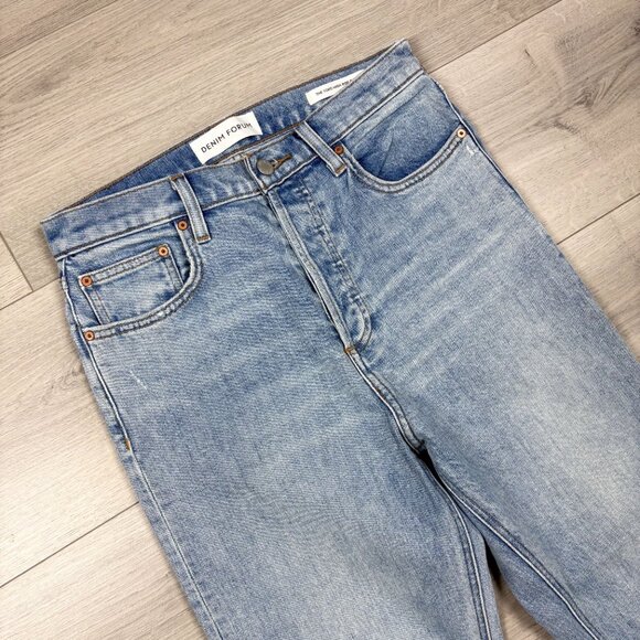 Aritzia Denim Forum The Yoko High-Rise Slim Jeans Light Blue Size 28 - Picture 7 of 10